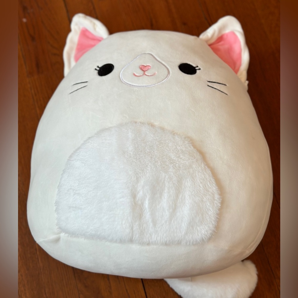 Huge White Cat Squishmallow
